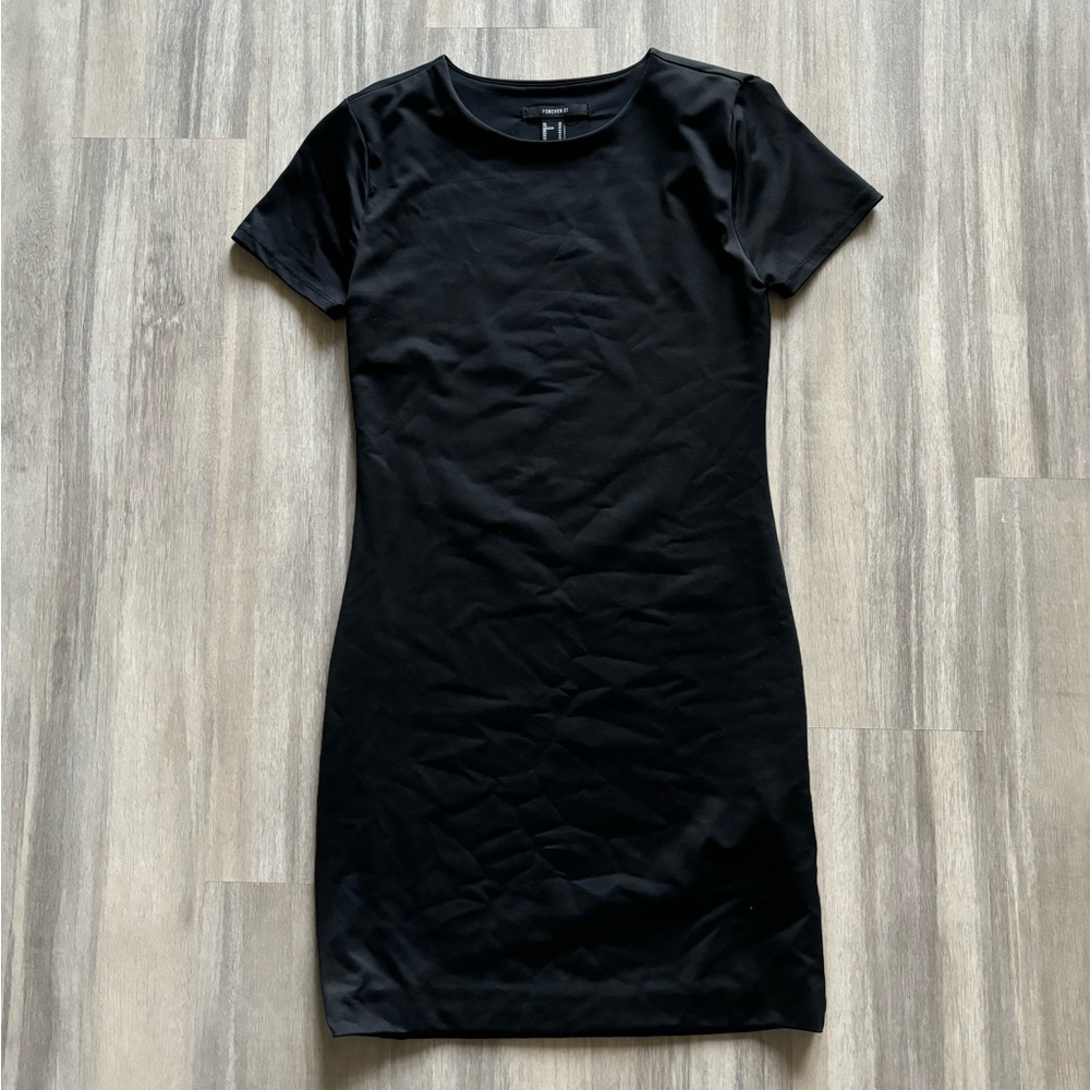 Spandex material, super soft and comfo black mini dress